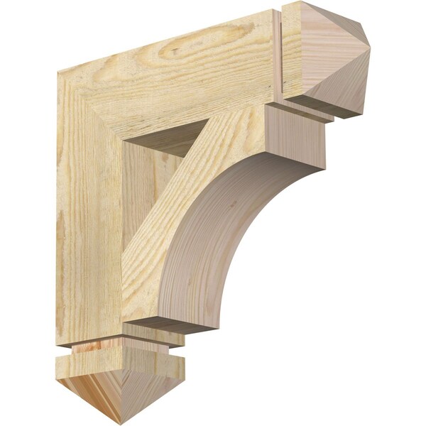 Ekena Millwork Westlake Arts & Crafts Rough Sawn Bracket, Douglas Fir, 4"W x 16"D x 16"H BKT04X16X16WTL03RDF - main
